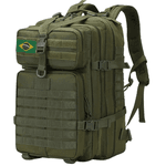 Mochila Tática Militar Verde -Multifuncional Impermeável – 50 Litros À Prova D'água De Grande Capacidade Camping