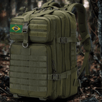 Mochila Tática Militar Verde -Multifuncional Impermeável – 50 Litros À Prova D'água De Grande Capacidade Camping