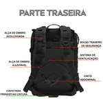 Mochila Tática Militar Preto -Multifuncional Impermeável – 50 Litros À Prova D'água De Grande Capacidade 