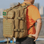  Mochila Tática Militar Cáqui -Multifuncional Impermeável – 50 Litros À Prova D'água De Grande Capacidade 