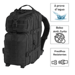 Mochila Tática Multi- funcional Impermeável 50 Litros - Preto