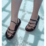 Birken Sandália Conforto Feminina Papete Strass Brilhante 01