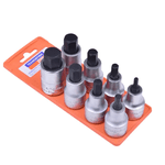 Jogo de Soquete 1/2 Ponta Allen Hexagonal 4 a 17mm com 8 PCS Tramotina Pro