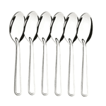 Jogo de Colher de Mesa Aco Inox 19cm Bar Restaurante Obras 6 PCS