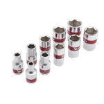 Jogo de Soquete 10 a 22mm Spline Encaixe 1/2 com 10 PCS MTX 