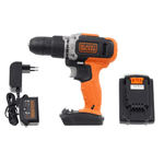 Parafusadeira/Furadeira Impacto 1/2" 1 Bateria 20V Black Decker BCD704C1-BR