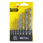 Jogo de brocas para metal de 3 à 10mm com 8 peças FertaK 1205