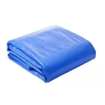 Lona 6x4 Polietileno Impermeavel Reforcada Com Ihois Azul 300 Micras 4851