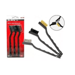 Jogo de Escova Aco 3 PCS com Cabo Plastico MTX 748609