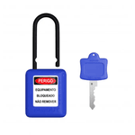 Cadeado de Bloqueio Azul Haste Plastica 38mm 1 Chave Tagout CPAZ140CD