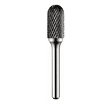 Lima Rotativa Cilíndrica Metal Duro 10mm Abaulada Haste 1/4