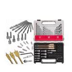 Jogo de Broca Metal Concreto e Madeira 1 a 8mm 30 Bits 8 Soquetes 71 PCS MTX 7256719