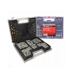 Jogo de Brocas 4 a 10mm Concreto Metal e Madeira Bits e Bucha Parede 4 5 6 8 10 300 PCS MTX 725779