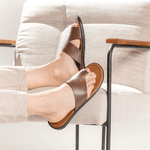 Chinelo Masculino em Couro R3 TABACO