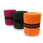 Elástico Munhequeira 80mm Laranja / Preto