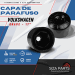 Kit 20 Capas de Parafuso 17mm VW Preto + Chave – Acabamento e Proteção