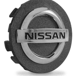 Kit 4 Calotinhas Centro de Roda Nissan – Acabamento Grafite + Estilo Original Para Sentra, Tiida, Livina e March