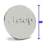 Kit 4 Calotinhas Jeep Cromadas – Brilho e Estilo nas Rodas do Seu Renegade ou Compass