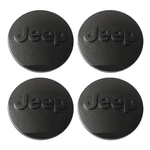 Kit 4 Calotinhas Jeep Grafite – Acabamento Moderno para Renegade e Compass