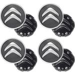 Kit 4 Calotinhas Citroën Grafite – Acabamento Sofisticado e Encaixe Perfeito para Rodas Originais