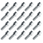 Kit 20 Parafusos Cromados VW Golf, Polo, T-Cross – Alta Fixação e Visual Premium