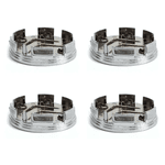 Kit 4 Calotinhas Citroën Prata – Visual Original com Encaixe Preciso para Rodas C3, C4, DS3 e Mais