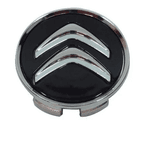Kit 4 Calotinhas Citroën Preto – Acabamento Premium para Rodas Originais C3, C4, DS3 e DS4