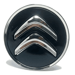 Kit 4 Calotinhas Citroën Preto – Acabamento Premium para Rodas Originais C3, C4, DS3 e DS4