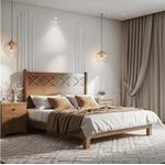 Cama de Casal Girassol - Madeira Maciça - Móveis de Gramado