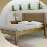 Cama de Casal Girando - Madeira Maciça - Móveis de Gramado