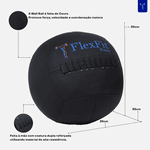 Wall Ball 10kg Medicine Ball 100% Couro Crossfit Funcional Flexfit Franca