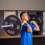 Trio De Barras Olímpica Crossfit Lpo 2,20m 20kg + Presilhas Flexfit Franca