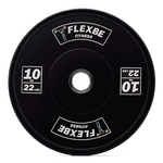 Kit com 1 Barra Feminina + presilhas + 2 anilhas de 5kg + 2 anilhas de 10kg Flexbe Fitness