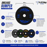 Anilha Olímpica Bumper Crossfit 15kg Flexbe Fitness