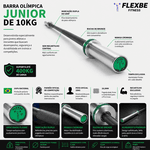 Kit 5 Barras Olímpicas Oficial Crossfit LPO + 300kg Anilhas Bumper + 5 Pares Presilhas Flexbe Fitness