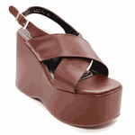 Sandália Feminino Anabela Plataforma 182174 Floter Cacau 