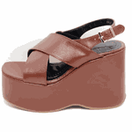 Sandália Feminino Anabela Plataforma 182174 Floter Cacau 