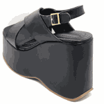 Sandália Feminino Anabela Plataforma 182174 Floter Preto