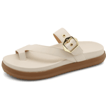 Sandalia Papete Flatform Flor da Pele Napa Off White Conforto e Estilo 007
