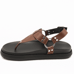 Sandalia Papete Flatform Flor da Pele Floter Cacau Conforto e Estilo 005