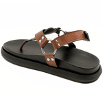 Sandalia Papete Flatform Flor da Pele Floter Cacau Conforto e Estilo 005