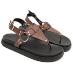 Sandalia Papete Flatform Flor da Pele Floter Cacau Conforto e Estilo 005