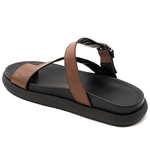 Sandalia Papete Flatform Flor da Pele Floter Cacau Conforto e Estilo 007