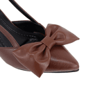 Scarpin Slingback Feminino 5420 Floter Cacau