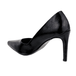 Scarpin Salto Alto Verniz Molhado Preto 5551