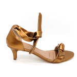 Sandália Feminina Salto Baixo 180170 Floter Bronze