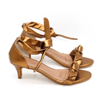 Sandália Feminina Salto Baixo 180170 Floter Bronze