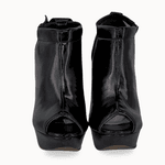 Sapato Ankle Bookt Com Meia Pata 190200 Intense Preto