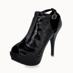 Sapato Ankle Bookt Com Meia Pata 190200 Intense Preto