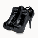 Sapato Ankle Bookt Com Meia Pata 190200 Intense Preto